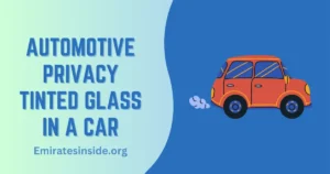 Automotive Privacy Tinted Glass In A Car